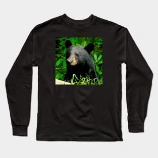 Blue Ridge Mountains Wild Black Bear Long Sleeve T-Shirt